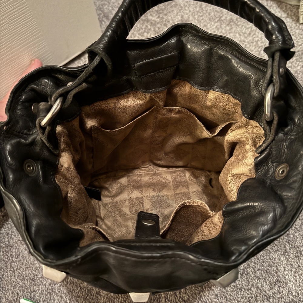 Black AS 9.8. Quilted Leather Handbag - Picture 3 of 6
